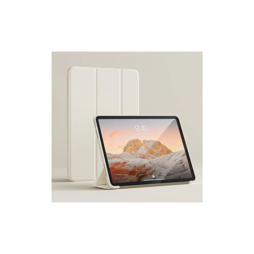 Чохол до планшета BeCover Tri Fold Soft TPU Silicone BeCover Apple iPad Air (4/5) 2020/2022 10.9" Beige (711734) - зображення 3