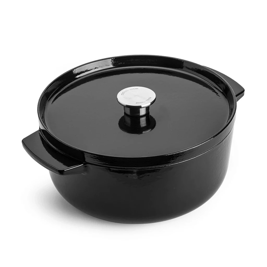 Каструля KitchenAid чавунна з кришкою 5,2 л Чорна (CC006061-001) - изображение 1