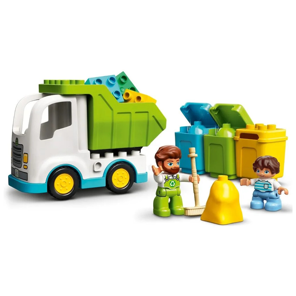Конструктор LEGO Duplo Сміттєвоз і контейнери для роздільного збору сміття (10945) - зображення 9