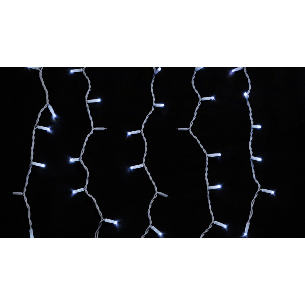 Гірлянда Delux ICICLE flash 108LED 2 х 1 м білий / білий IP44 EN (90012939) - зображення 1