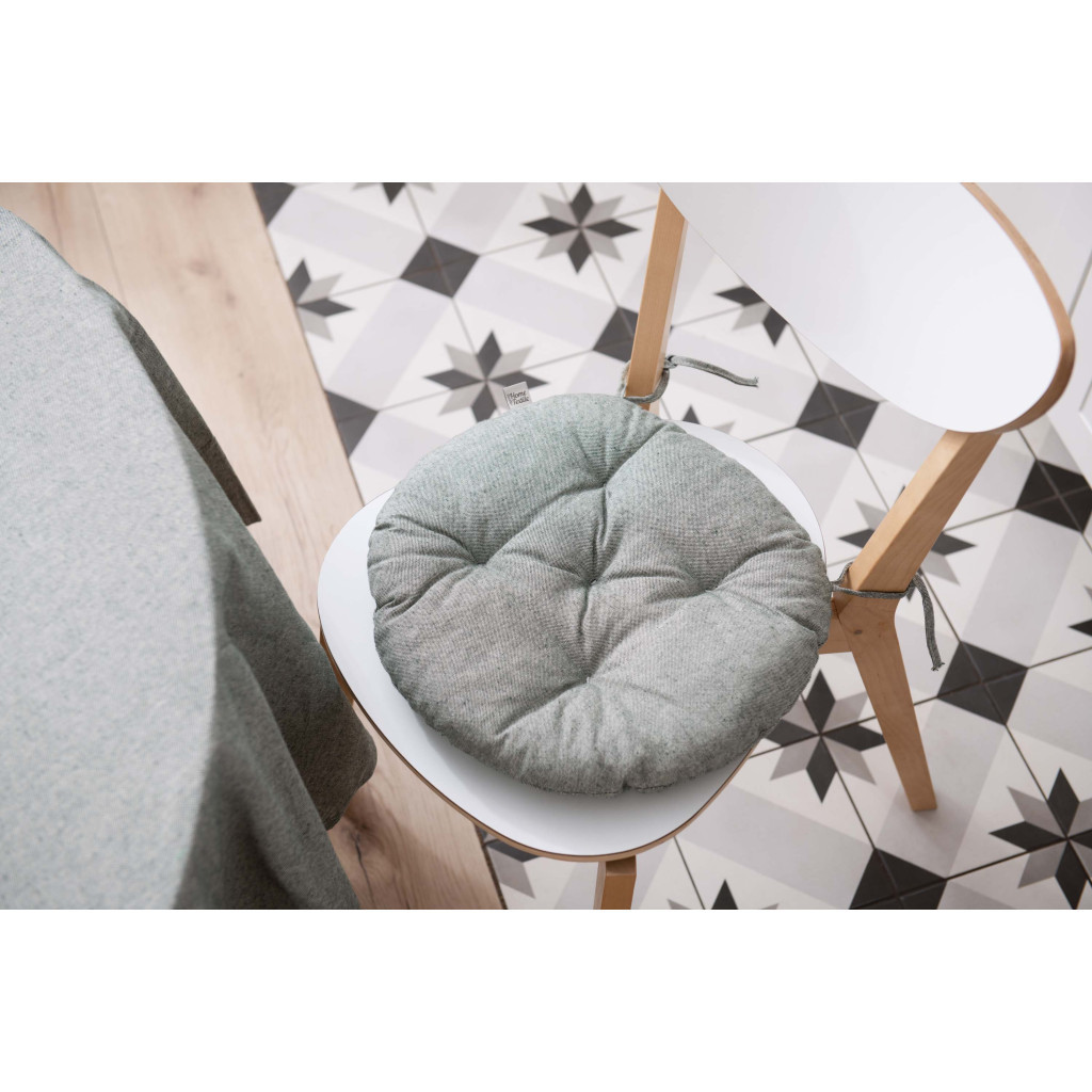 Подушка на стілець Ardesto Oliver зелений, D-40см 100% бавовна (ART03OG) - зображення 2