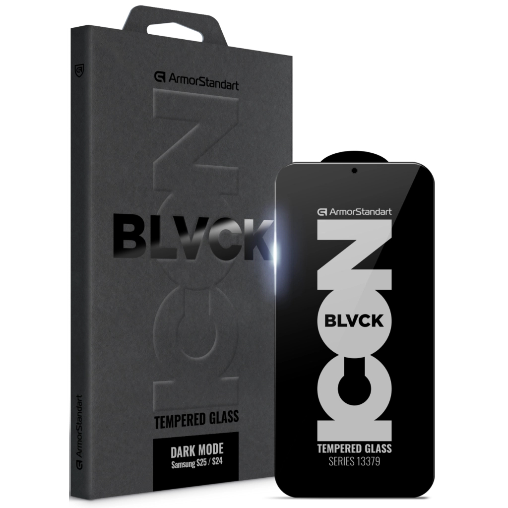 Скло захисне Armorstandart Dark Mode Samsung S25 / S24 (ARM85822) - зображення 1
