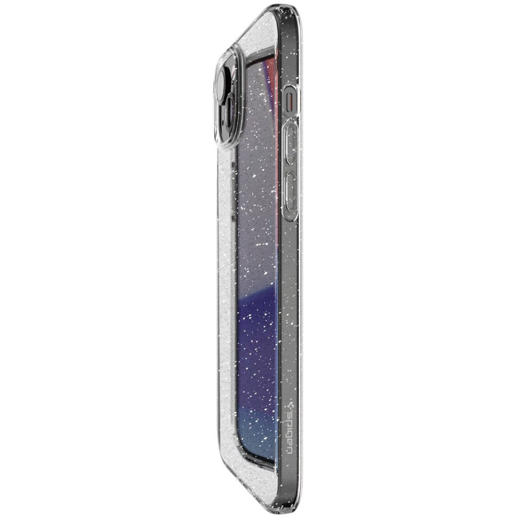 Чохол до мобільного телефона Spigen Apple iPhone 15 Liquid Crystal Glitter Crystal Quartz (ACS06788) - зображення 4