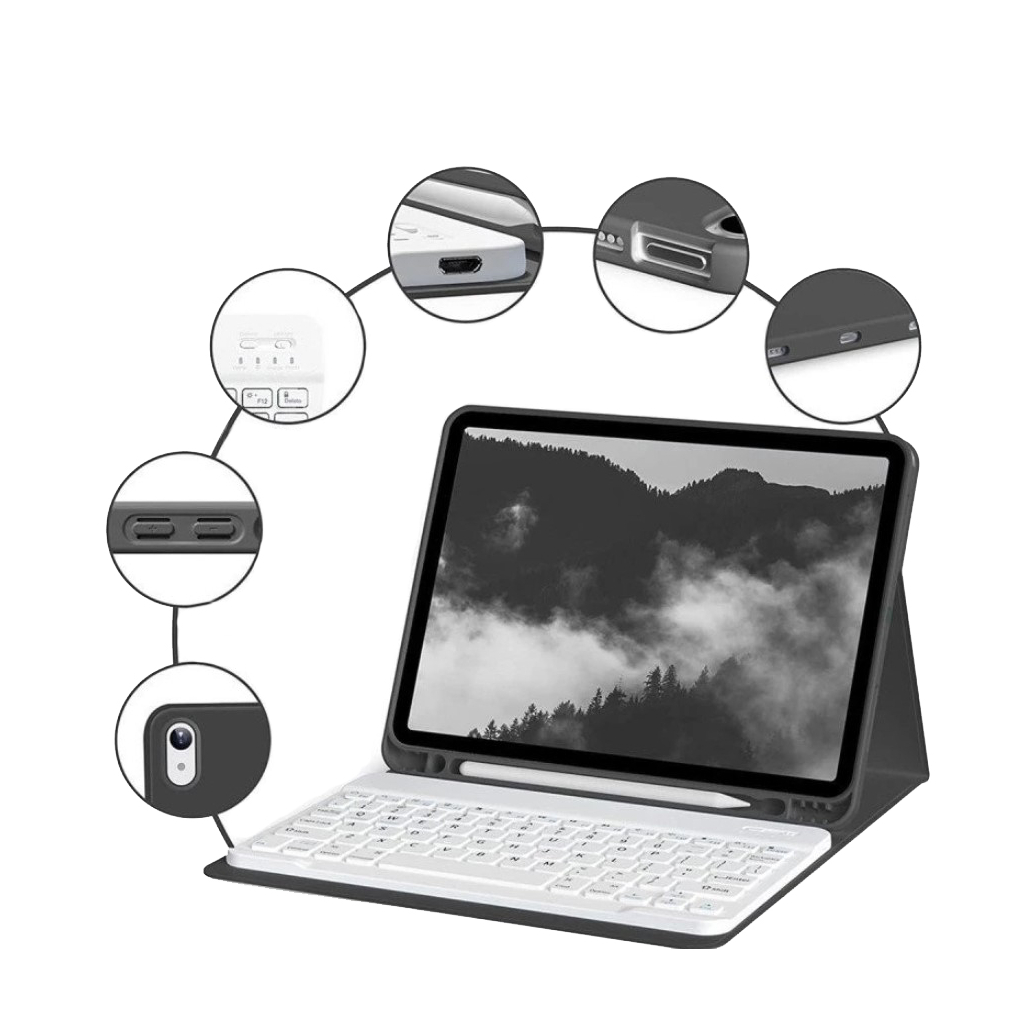 Чохол до планшета BeCover with keyboard Apple iPad Mini 7 2024 Black (712992) - зображення 3