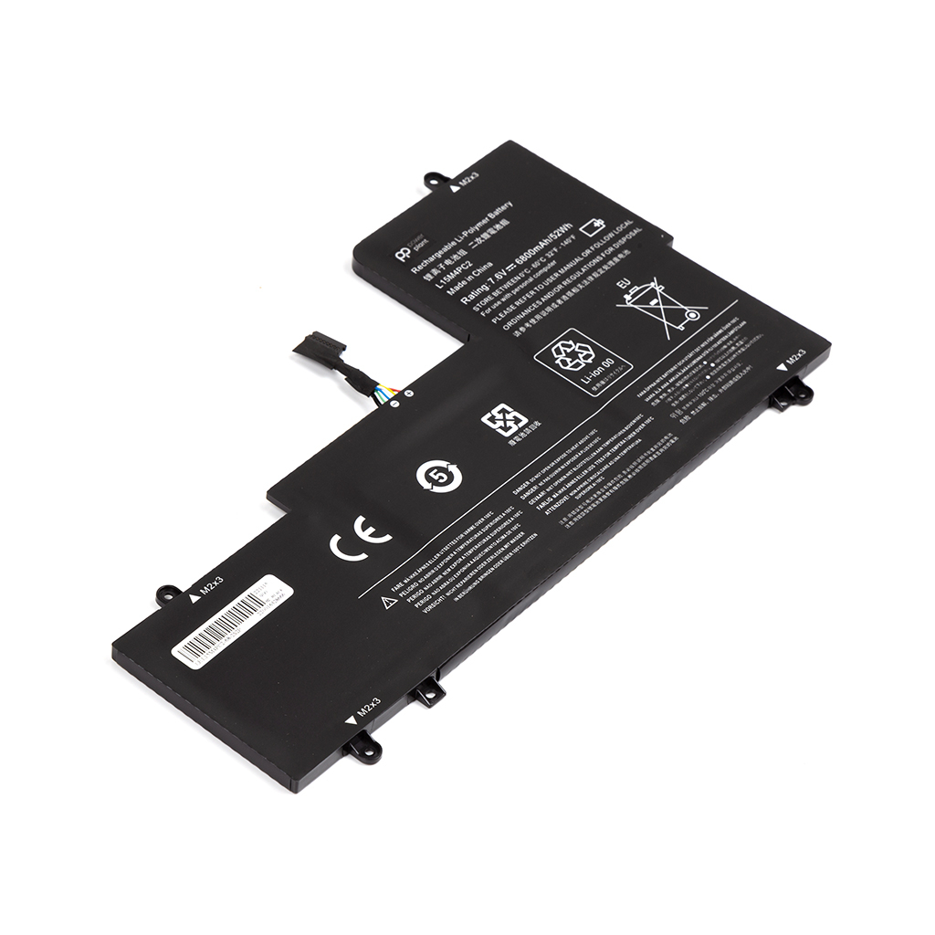 Акумулятор до ноутбука PowerPlant LENOVO YOGA 710-14ISK (L15M4PC2) 7.6V 6800mAh (NB481668) - зображення 2