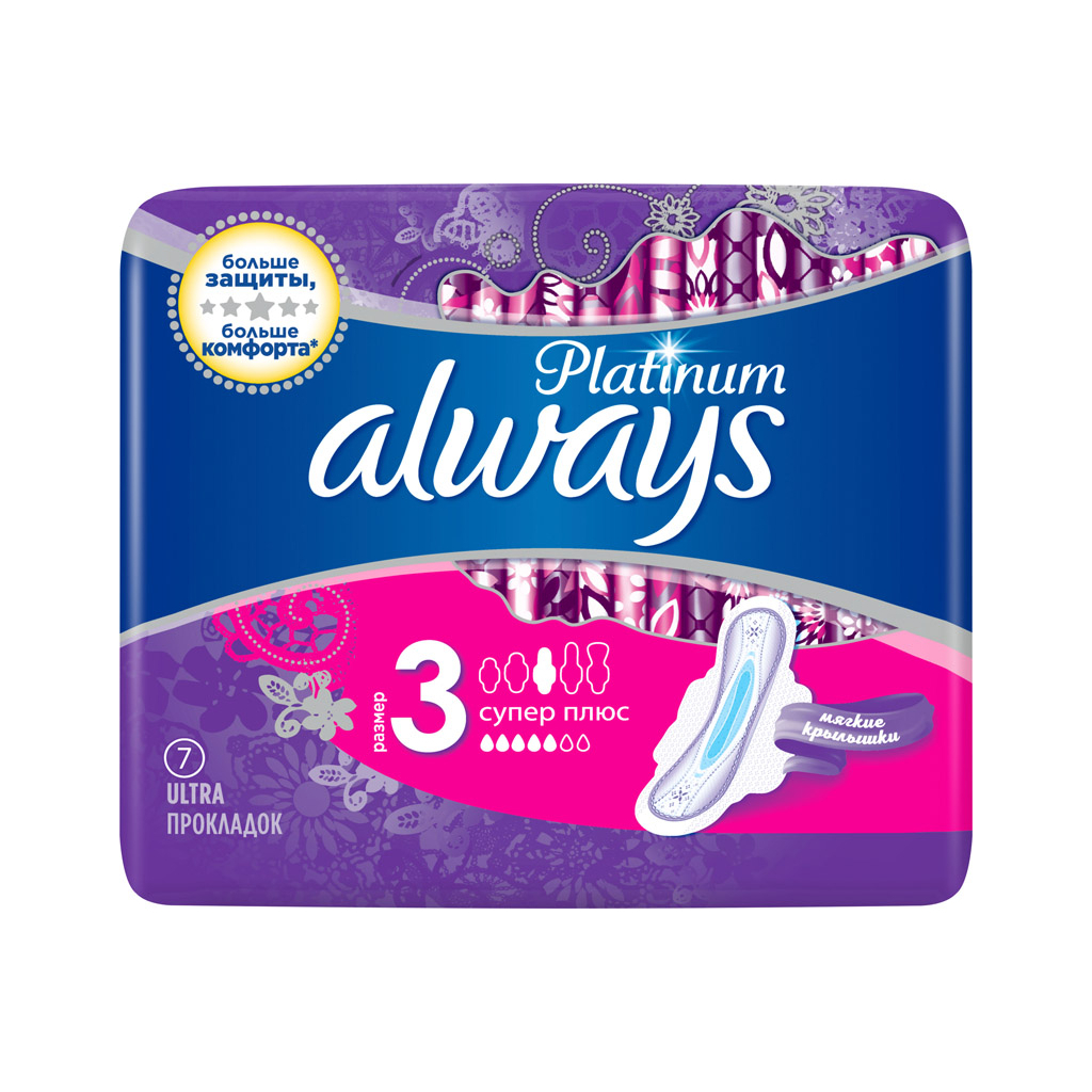 Гігієнічні прокладки Always Platinum Super Plus Single 7 шт (8001090430625) - зображення 2