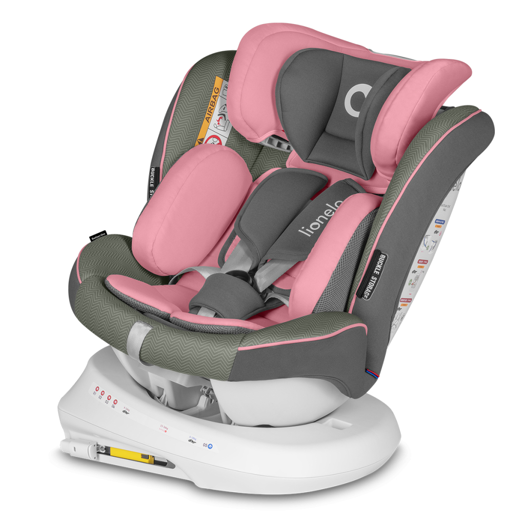 Автокрісло Lionelo Bastiaan One 0-36 кг Pink Baby (LO-BASTIAAN ONE PINK BABY) - зображення 4