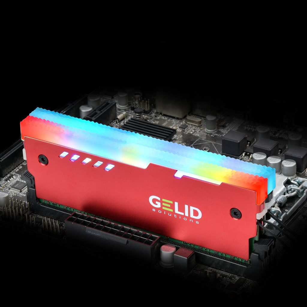 Охолодження для пам'яті Gelid Solutions Lumen RGB RAM Memory Cooling Red (GZ-RGB-02) - зображення 7