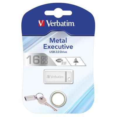 USB флеш накопичувач Verbatim 16GB Metal Executive Silver USB 2.0 (98748) - зображення 5