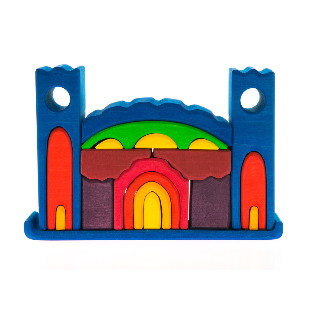 Конструктор Nic дерев'яний Все в замку синій (NIC523268) - зображення 1