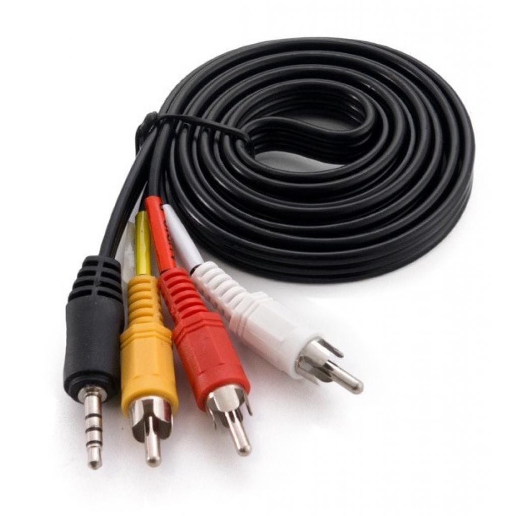 Кабель мультимедійний 3.5mm M to 3xRCA M 1.5m Extradigital (KBV1731) - изображение 1