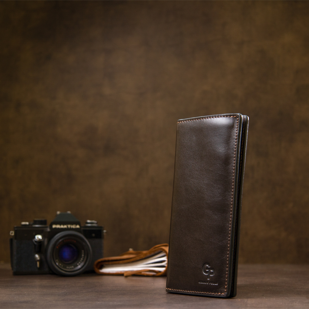 Портмоне Grande Pelle Шкіряне Темно-коричневе (11469) - зображення 8