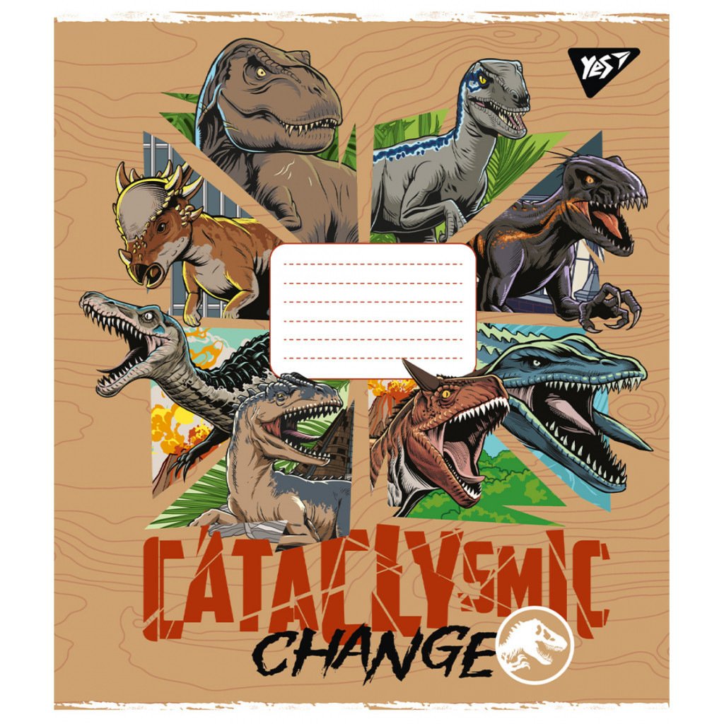 Зошит Yes Jurassic world 12 аркушів лінія (767225) - зображення 3