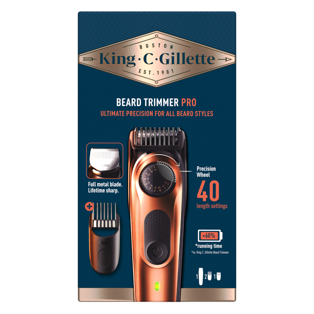 Тример Gillette King C. Beard Trimmer Pro Для бороди (8700216659659) - зображення 2