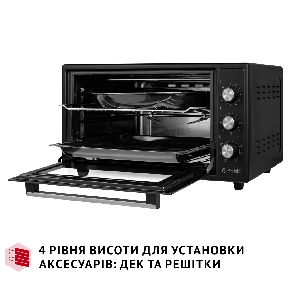 Електропіч Perfelli SIERRA 48 BLACK - зображення 6