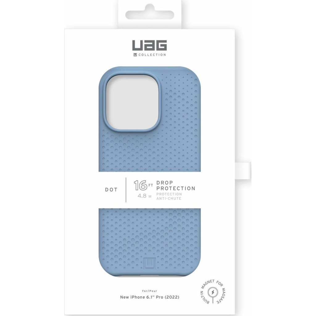 Чохол до мобільного телефона UAG [U] Apple iPhone 14 Pro Dot Magsafe, Cerulean (114082315858) - изображение 12