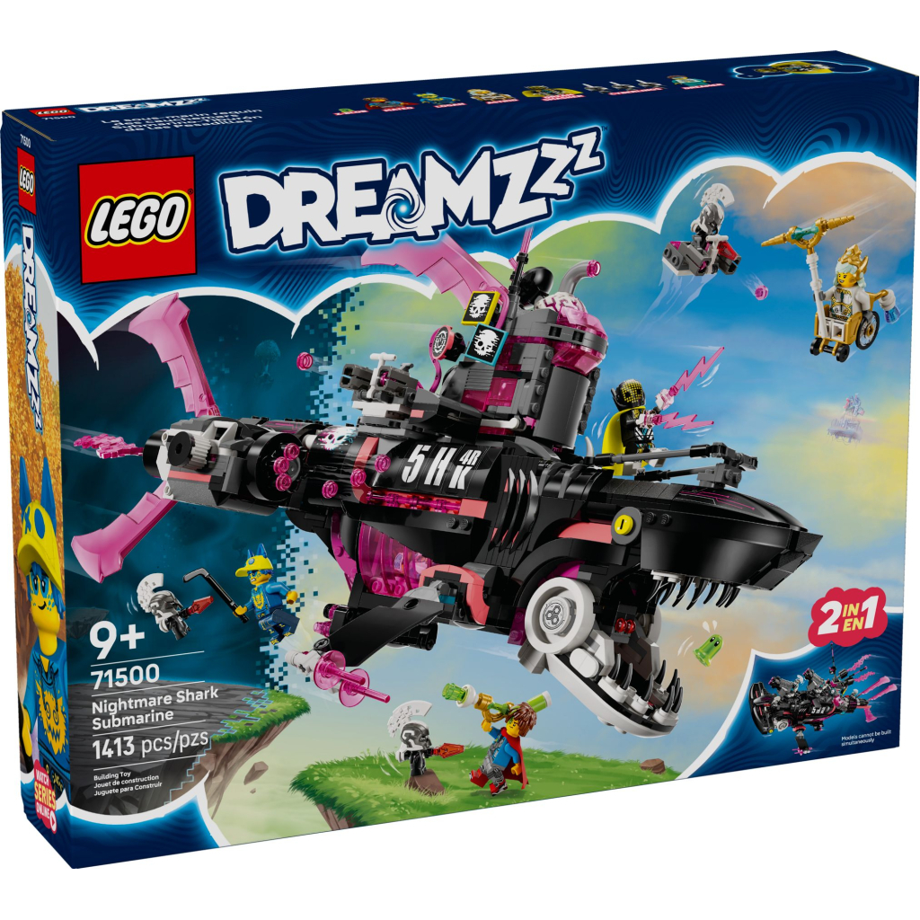 Конструктор LEGO DREAMZzz Жахливий підводний човен «Акула» (71500) - зображення 1