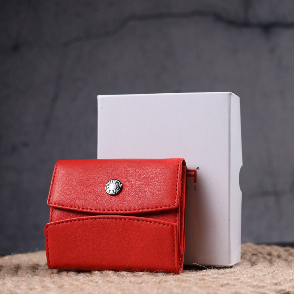 Гаманець Karya З натуральної шкіри Червоний (21340) - зображення 10