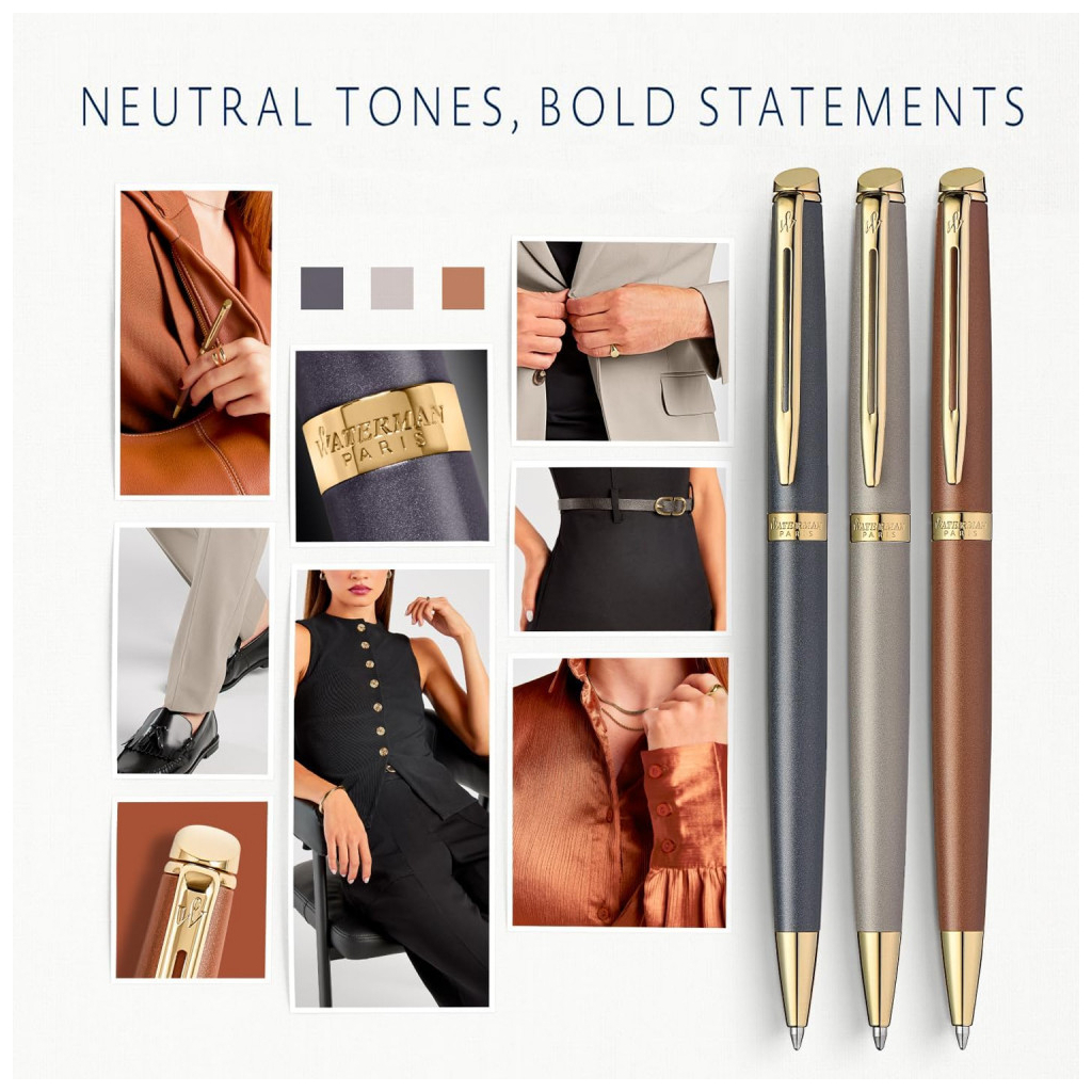 Ручка кулькова Waterman HEMISPHERE Metallic Stone Grey GT BP (22 091) - зображення 7