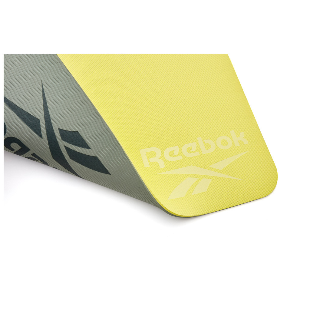 Килимок для йоги Reebok Double Sided Yoga Mat зелений RAYG-11042GR (885652020831) - зображення 4
