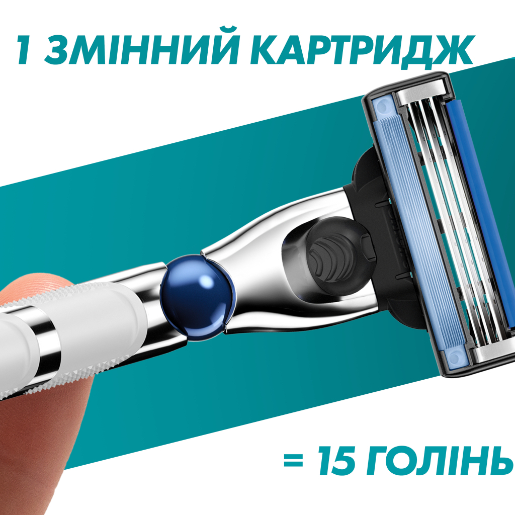 Змінні касети Gillette Mach3 Turbo 5 шт. (7702018552344) - изображение 5