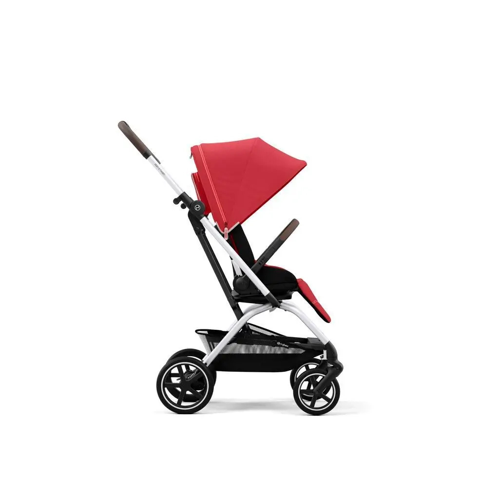 Коляска Cybex Eezy S Twist+ 2 SLV Hibiscus Red (з бампером) (522001127) - зображення 3
