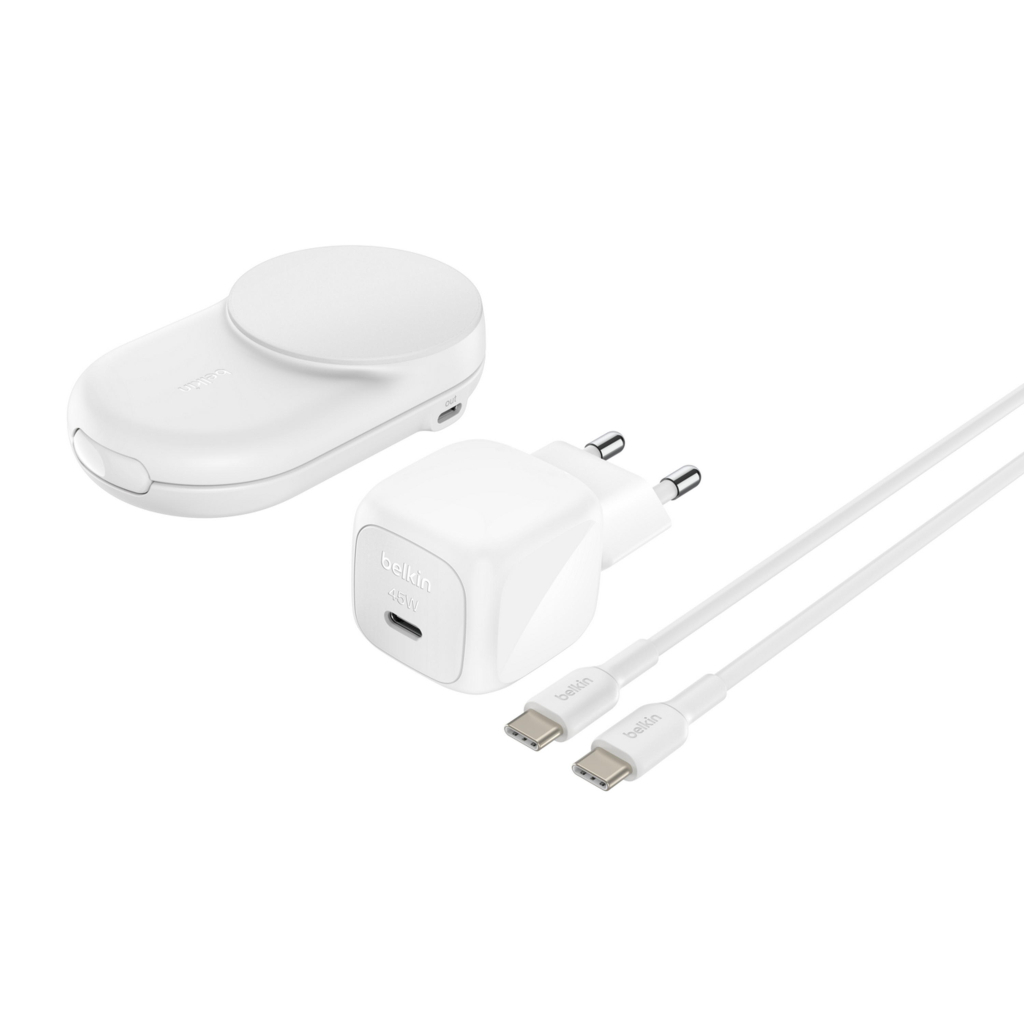 Зарядний пристрій Belkin UltraCharge Wireless 2-in-1 25W white (WIZ039KQWH) - зображення 6