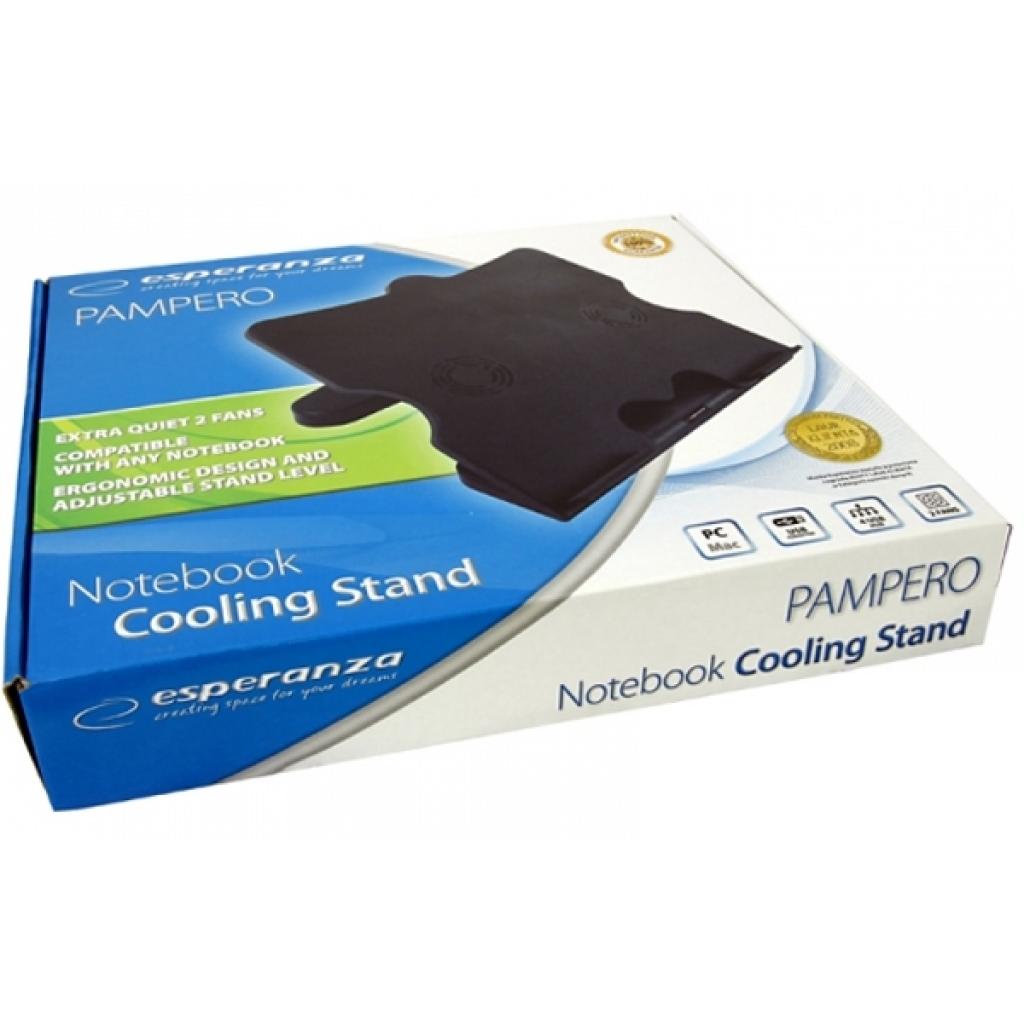 Підставка до ноутбука Esperanza 17" Pampero Notebook Cooling Pad (EA103) - зображення 6