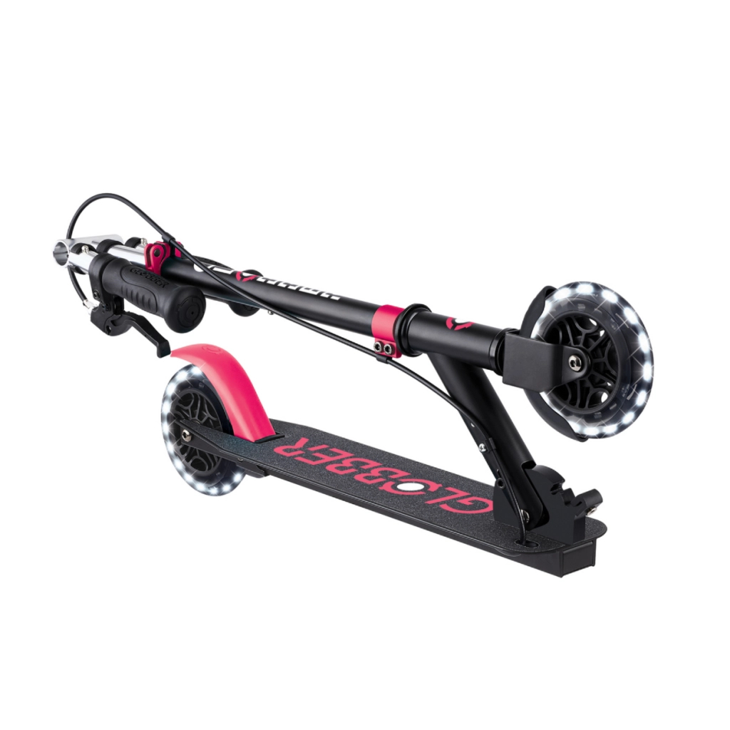 Самокат Globber Flow Element Junior Lights LED, чорно-рожевий (729-110) - зображення 10