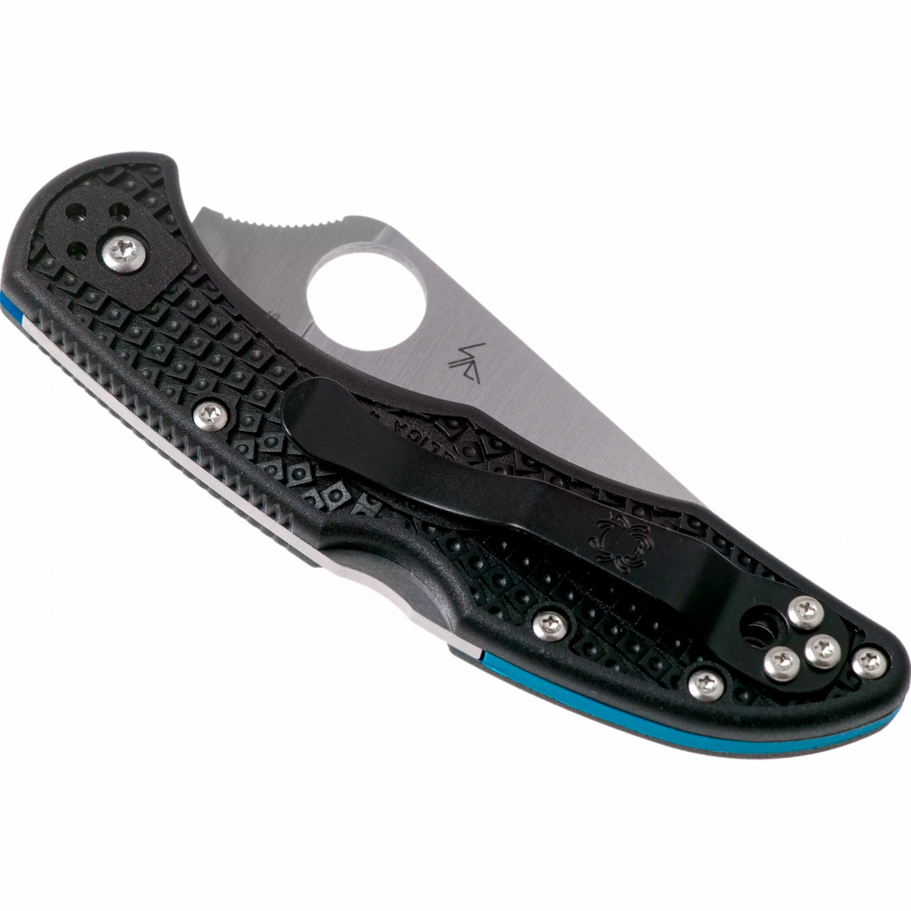 Ніж Spyderco Delica 4 Lightweight Thin Blue Line (C11FPSBKBL) - зображення 7