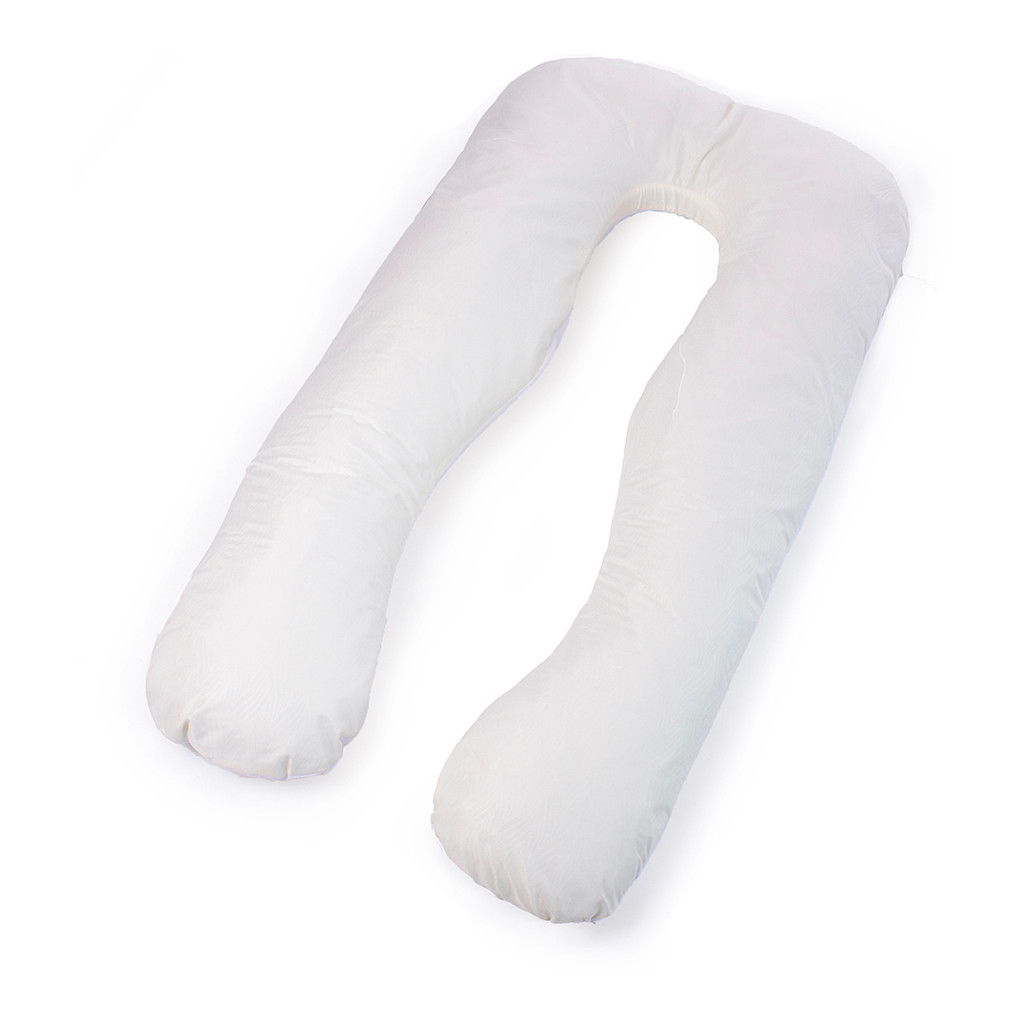 Подушка MirSon для вагітних і відпочинку Eco Line №8033 U-подібна White-Creamy (2200006185086) - изображение 1