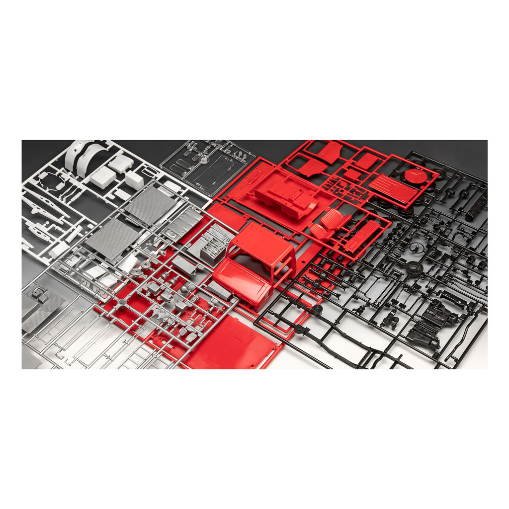 Збірна модель Revell Пожежна машина Unimog U1300L TLF 8/18 рівень 5 масштаб 1:24 (RVL-07512) - зображення 7