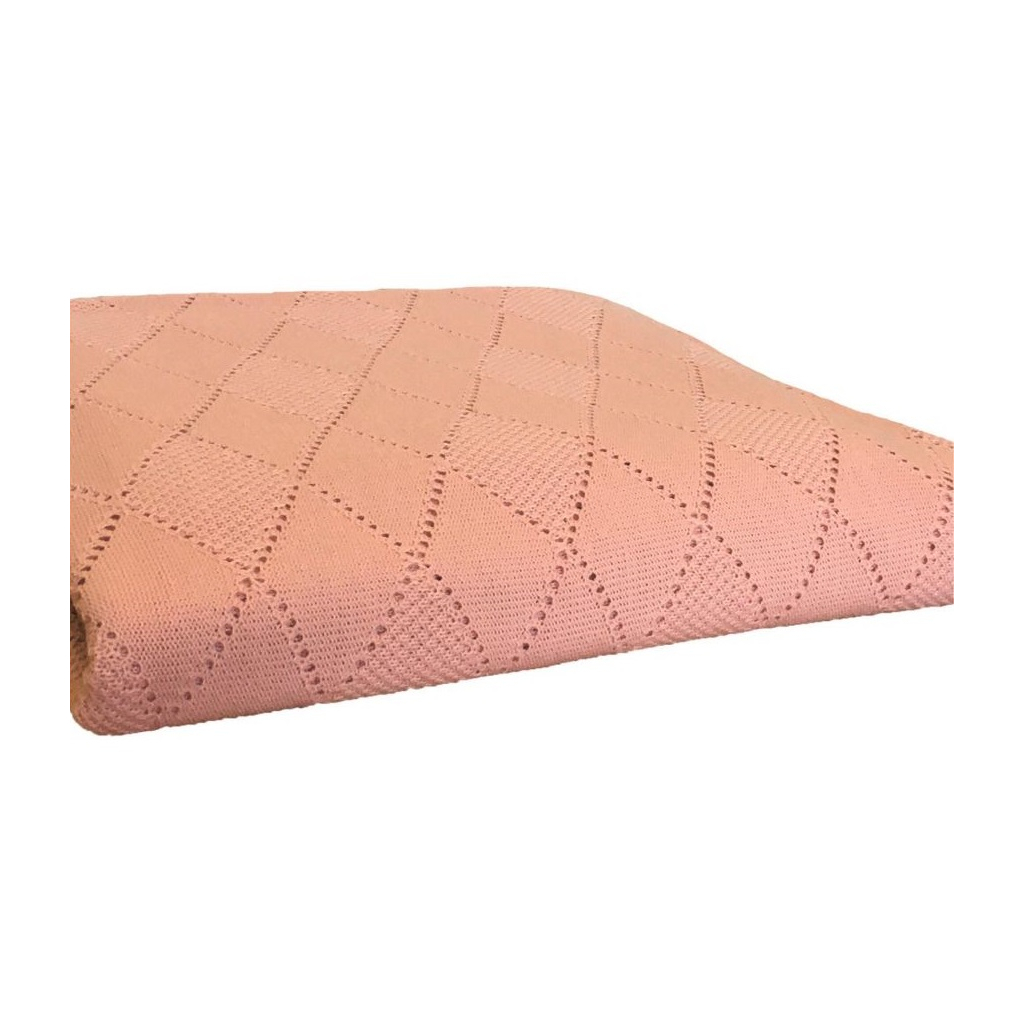 Плед Прованс в'язаний Вiнтаж персик 130х170 см (4823093423114) - зображення 2