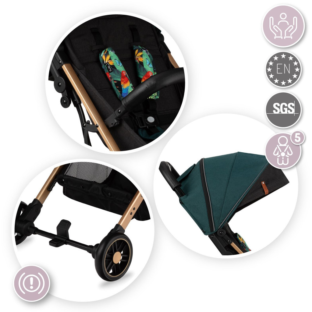 Коляска MoMi Estelle green (WOSP00019) - зображення 6