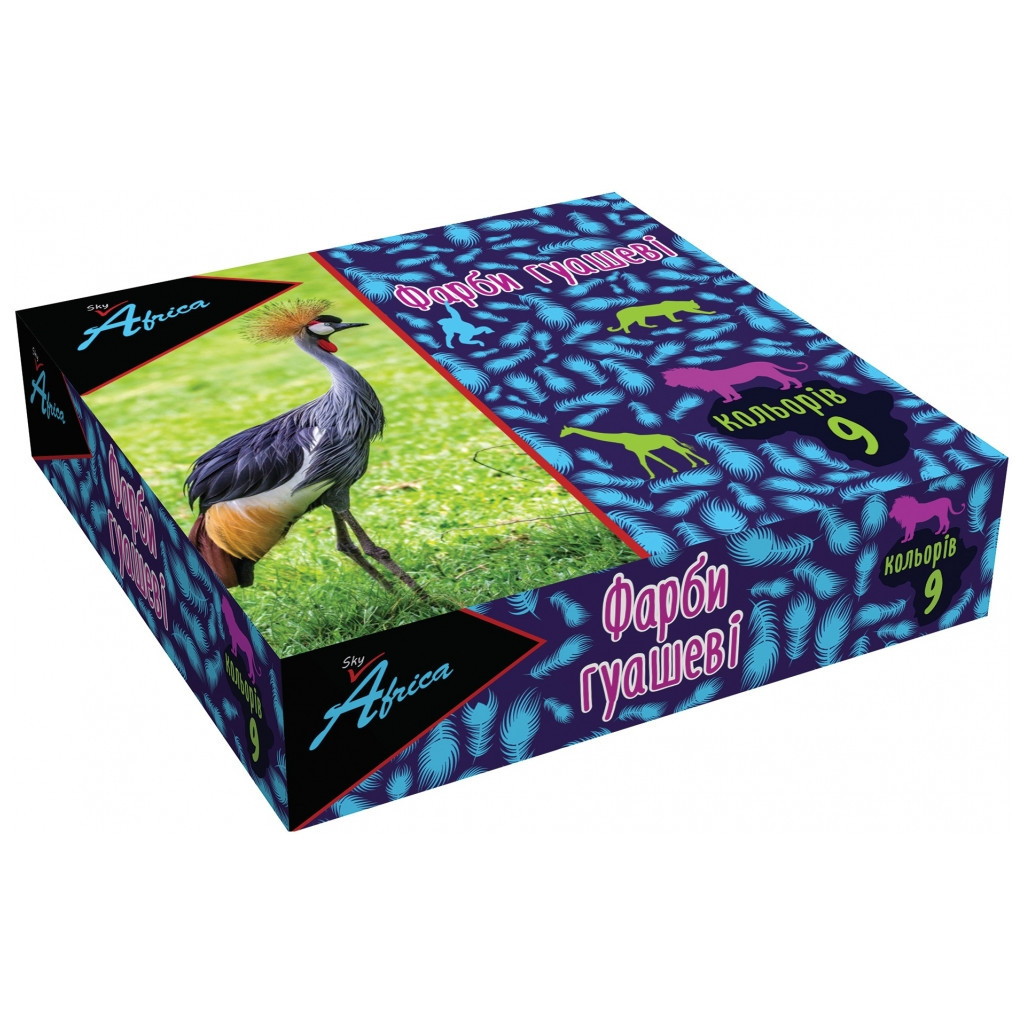 Гуашеві фарби Economix Africa Sky 9 кольорів 10 мл (E60302) - зображення 1
