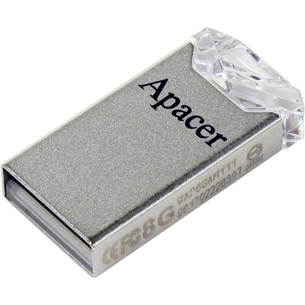 USB флеш накопичувач Apacer 64GB AH111 Crystal USB 2.0 (AP64GAH111CR-1) - зображення 2