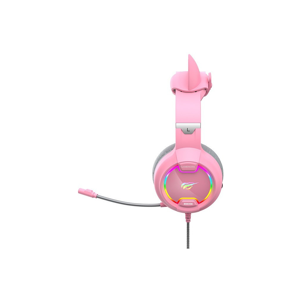 Навушники Havit HV-H2233d Cat Pink - зображення 4