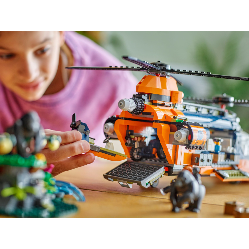 Конструктор LEGO City Вертоліт у базовому таборі для дослідження джунглів (60437) - зображення 10