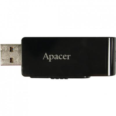 USB флеш накопичувач Apacer 8GB AH350 Black RP USB 3.0 (AP8GAH350B-1) - зображення 6