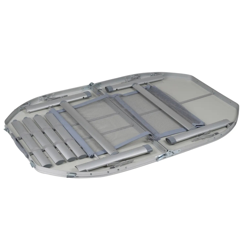 Туристичний стіл Bo-Camp Premium Oval 120x80 cm Grey (1404420) - зображення 3