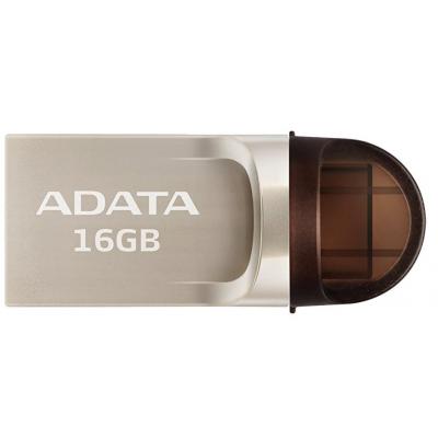 USB флеш накопичувач ADATA 16GB UC370 Golden USB 3.1 Type-C (AUC370-16G-RGD) - зображення 1