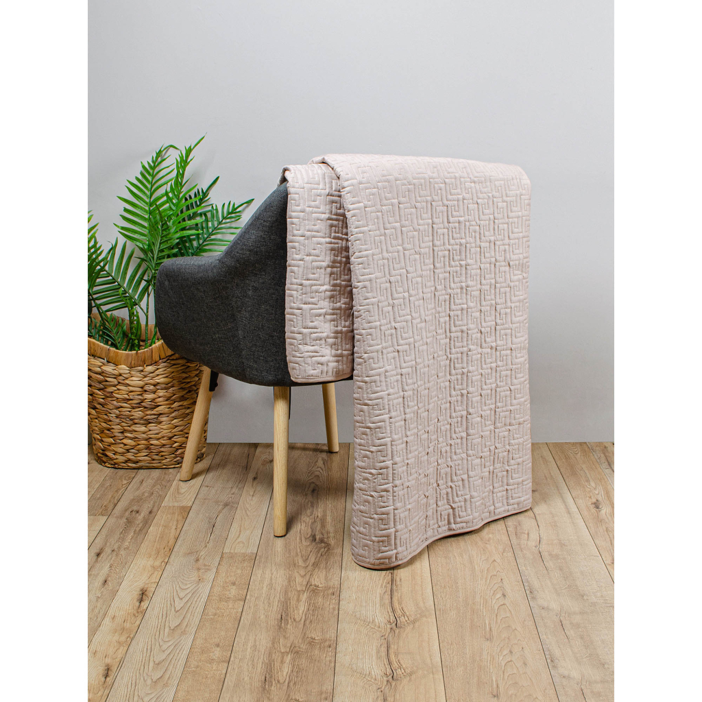 Покривало Home Line стьобане (темно-бежевий) 210х240 (182154) - зображення 2