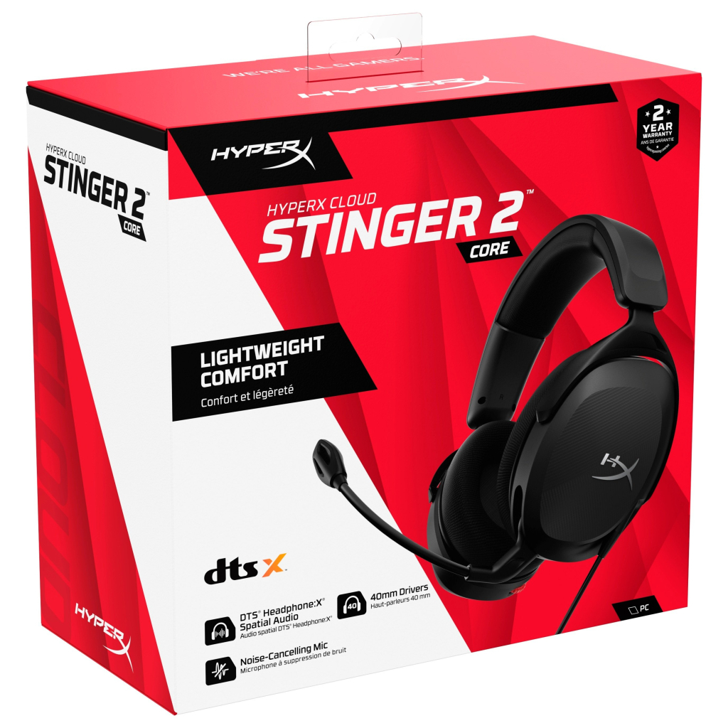 Навушники HyperX Cloud Stinger 2 Core Wired Black (683L9AA) - изображение 8