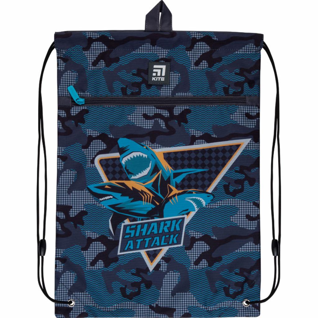 Сумка для взуття Kite Education Shark attack з кишенею (K21-601M-4) - зображення 1