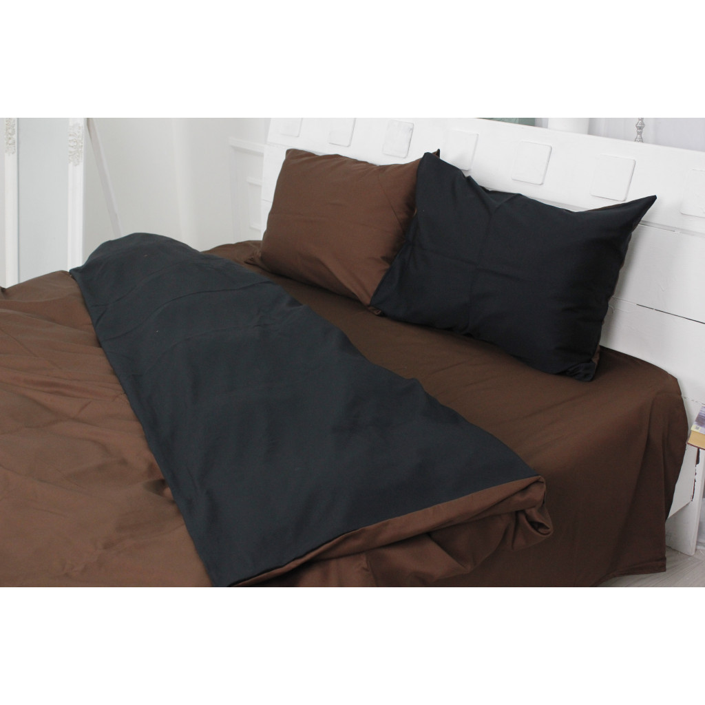 Постільна білизна MirSon King Size Сатин Premium 0211+0055 Dark Chocolate 220х240 (2200001169616) - зображення 6