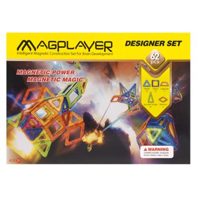 Конструктор Magplayer Набір 62 ел. (MPB-62) - зображення 5