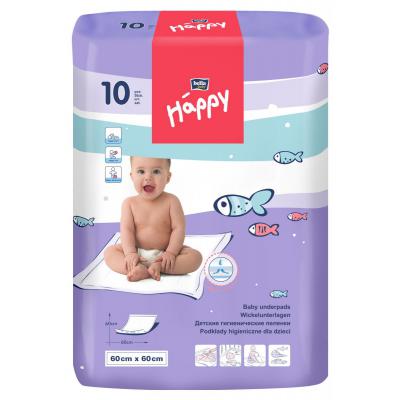 Пелюшки для малюків Bella Baby Happy 60x60 см 10 шт (5900516601669) - зображення 1