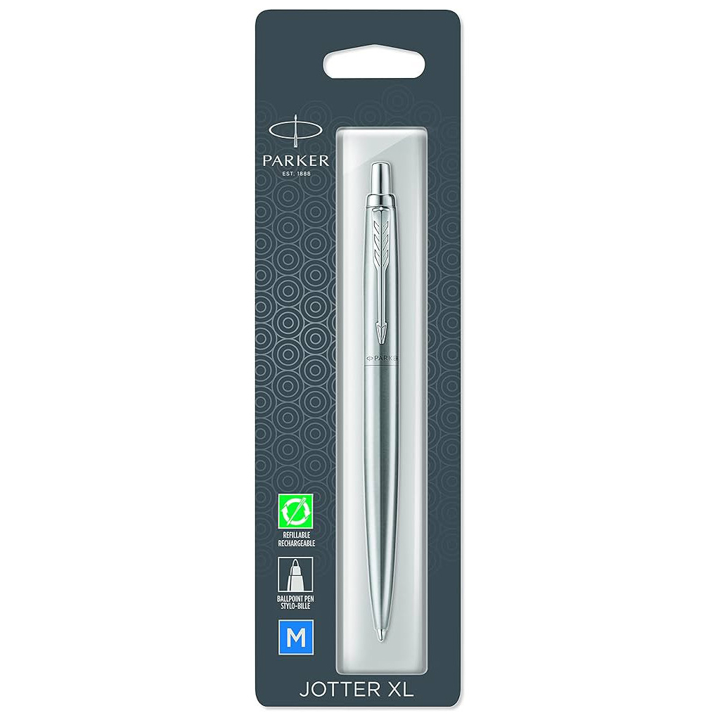 Ручка кулькова Parker JOTTER 17 XL Monochrome Gray CT BP блістер (12 736) - зображення 1