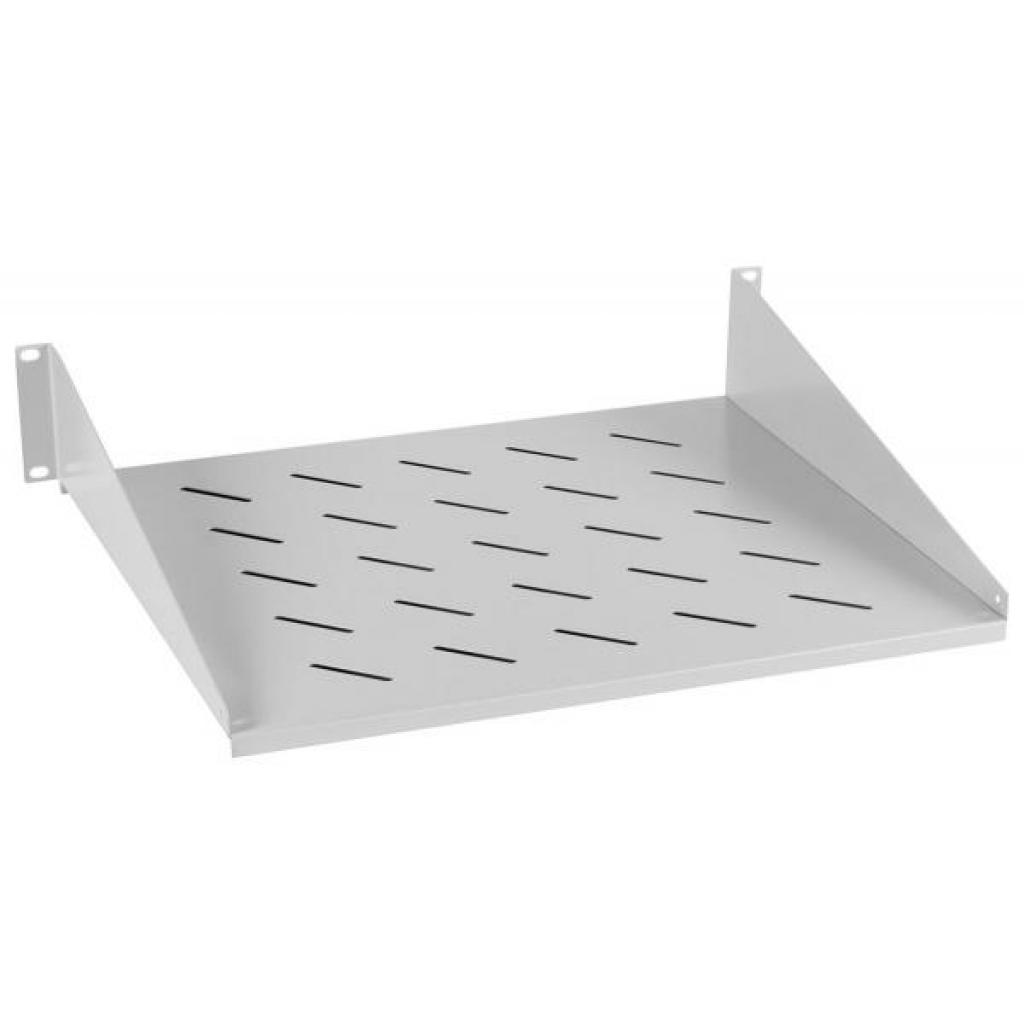 Полка 19" Hypernet 2U глуб. 400мм, цвет серый (CS-400-2U) - зображення 1