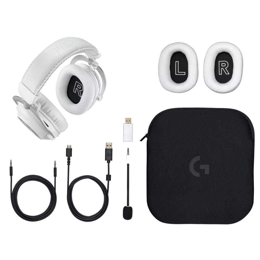 Навушники Logitech G Pro X 2 Lightspeed Wireless White (981-001269) - зображення 6